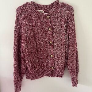 Universal Thread Red and White Cardigan Sweater